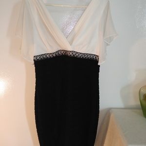 Black and white dress